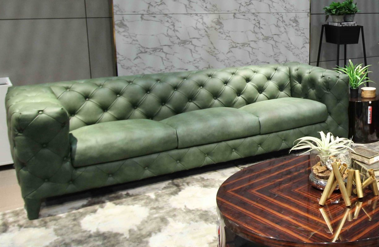 Model Chesterfield Leather Sofa Carlo Hofmann Model Chesterfield Leather Sofa